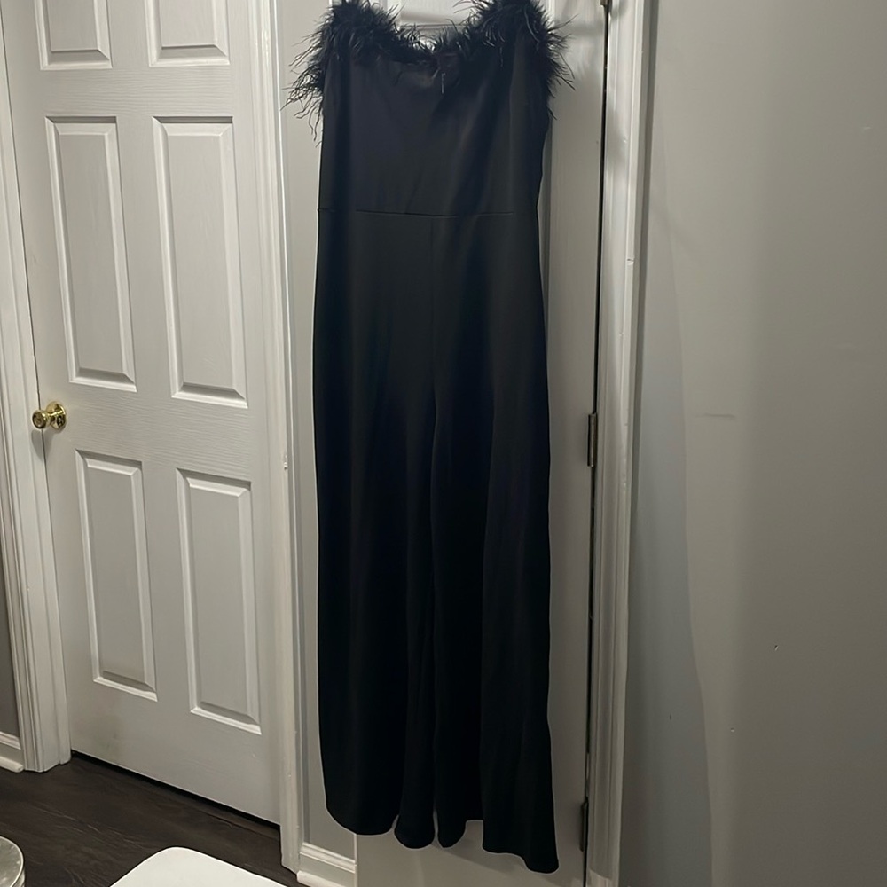 Forever 21 adjustable straps wide leg jumpsuit